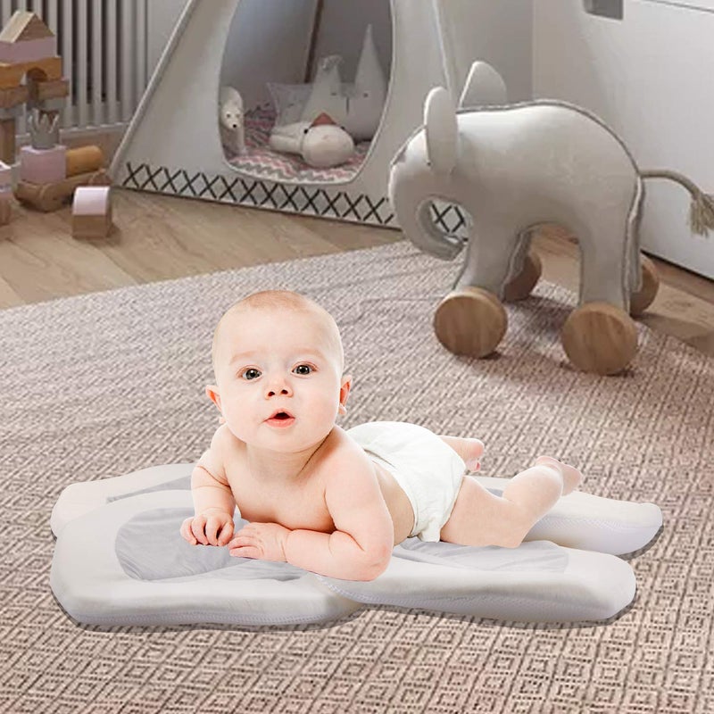 Sundee Baby Bath - Flower Baby Bath Pad Infant Bathtub Mat for Bathtub Tub Sink - Gray2 - Image 4
