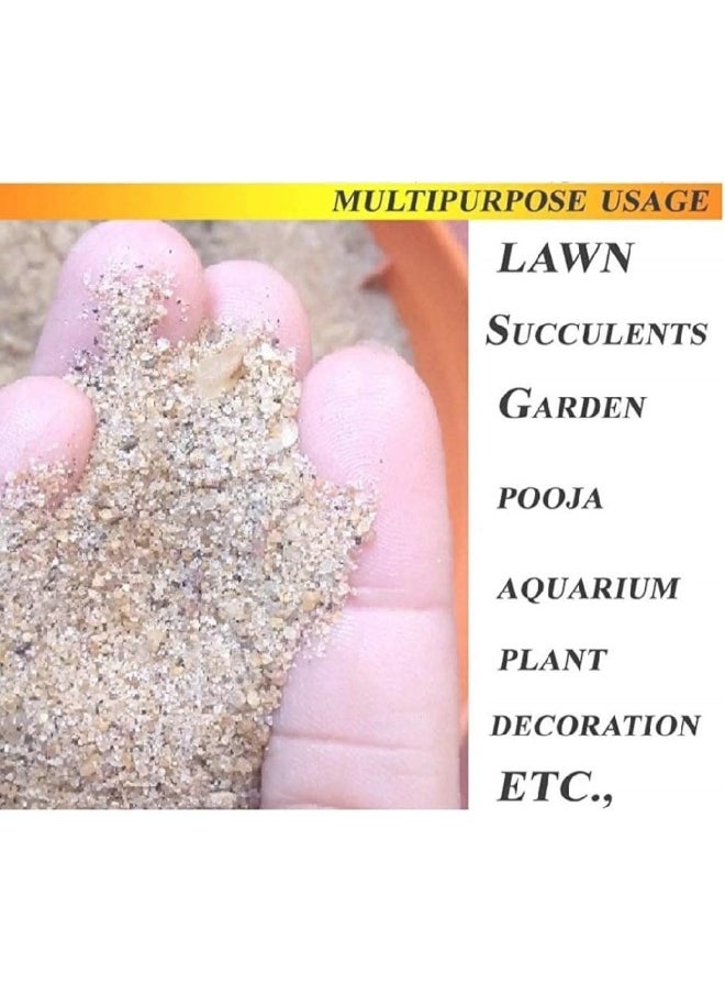 Biella Biella 1kg Multi-Purpose Natural Sand - Ideal for Construction, Flooring, Aquariums, Plants, and DIY Projects  - Image 2