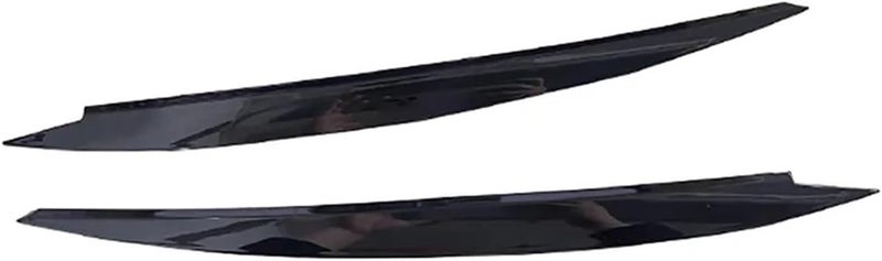 QASULER Black Headlight Eyebrow Eyelids Cover Trim for VW Golf 7 - Image 2