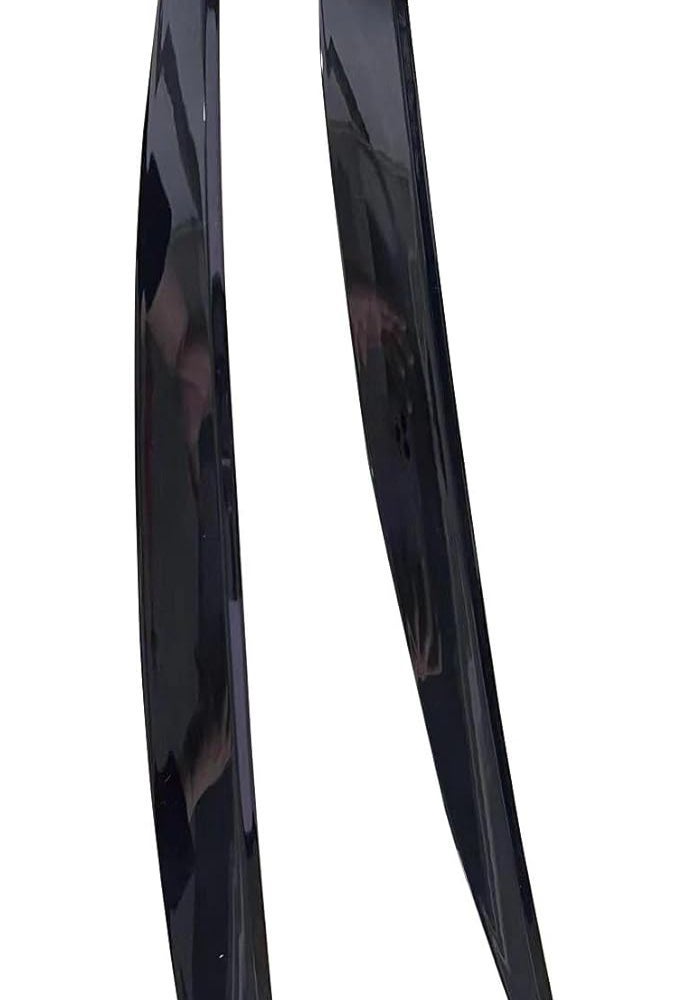 QASULER Black Headlight Eyebrow Eyelids Cover Trim for VW Golf 7 - Image 4