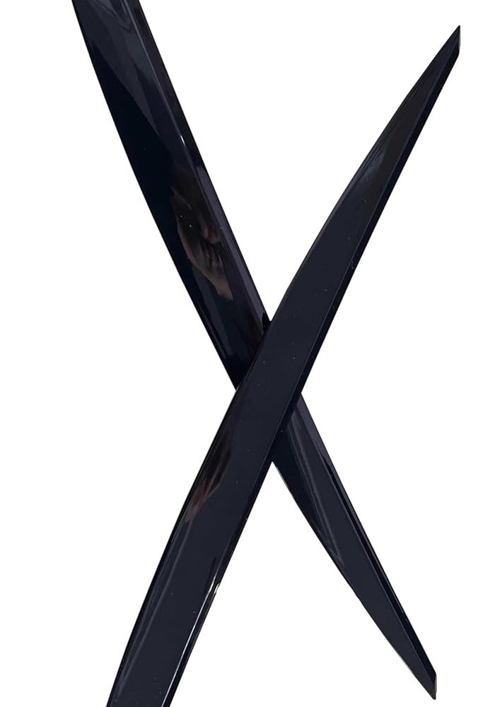 QASULER Black Headlight Eyebrow Eyelids Cover Trim for VW Golf 7 - Image 1