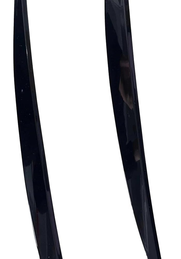 QASULER Black Headlight Eyebrow Eyelids Cover Trim for VW Golf 7 - Image 5