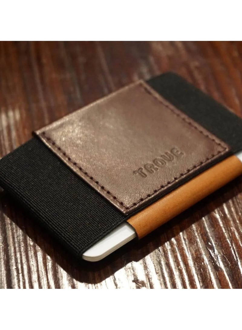 Trove Black and brown card wallet from Trove - Image 3