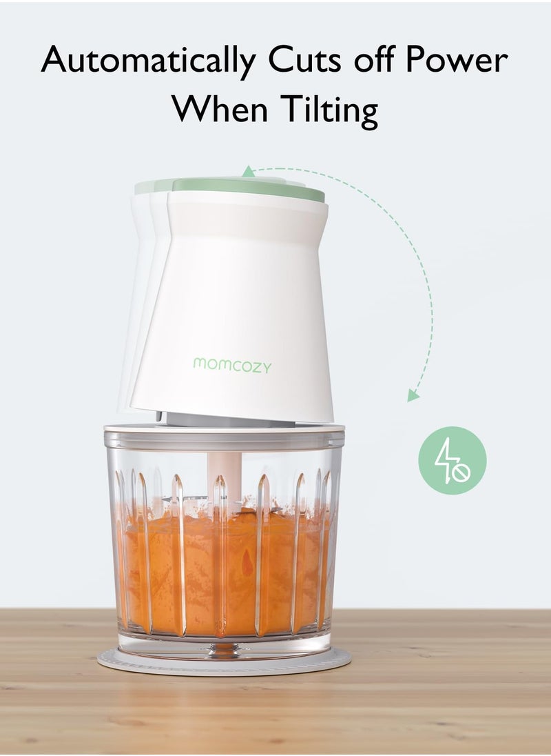 Momcozy - Baby Food Maker, Baby Food Processor Gift Set for Baby Food, Meat, Vegetable, Fruit, Baby Food Blender with Baby Food Containers, Food Freezer Tray, Silicone Spoons - Image 1