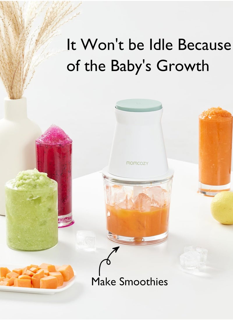 Momcozy - Baby Food Maker, Baby Food Processor Gift Set for Baby Food, Meat, Vegetable, Fruit, Baby Food Blender with Baby Food Containers, Food Freezer Tray, Silicone Spoons - Image 1