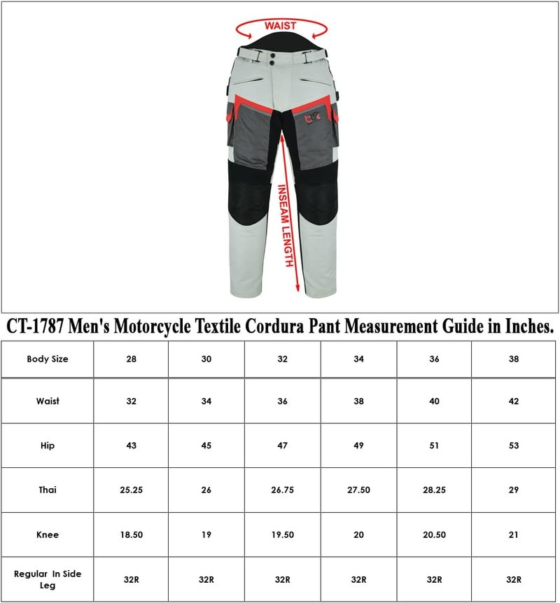 BTR BORN TO RACE Men's Motorcycle Waterproof Textile Cordura Trousers with CE Approved Protection - Image 2