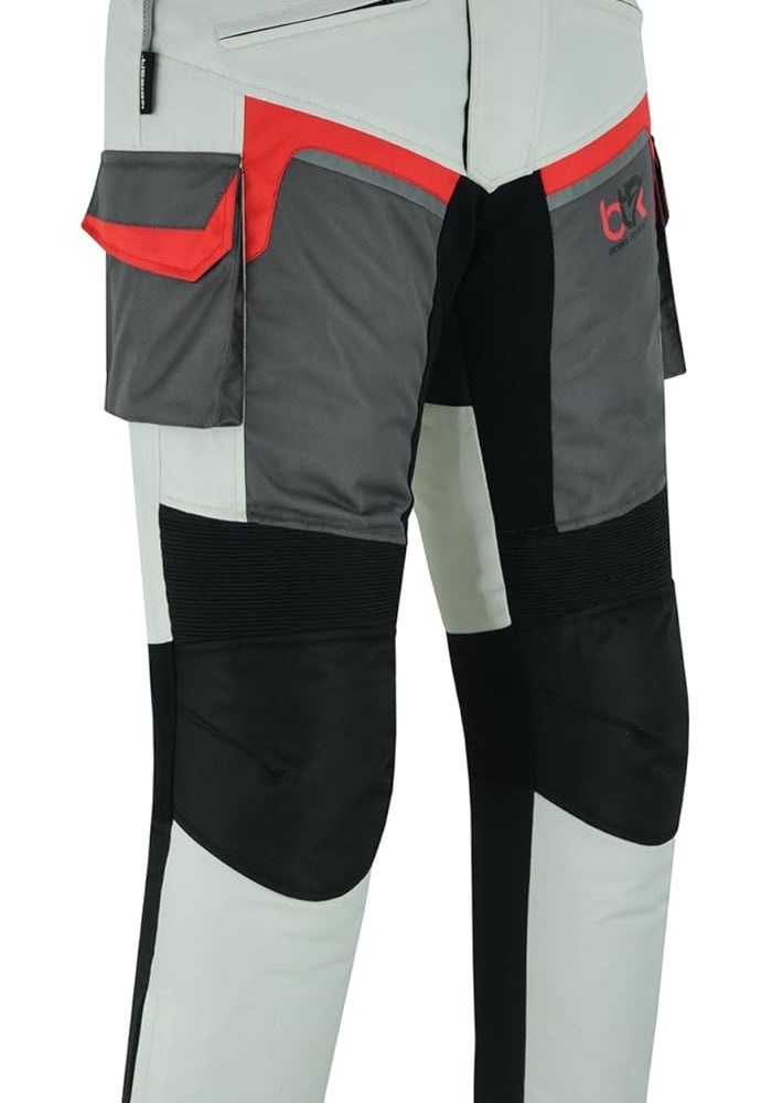 BTR BORN TO RACE Men's Motorcycle Waterproof Textile Cordura Trousers with CE Approved Protection - Image 5