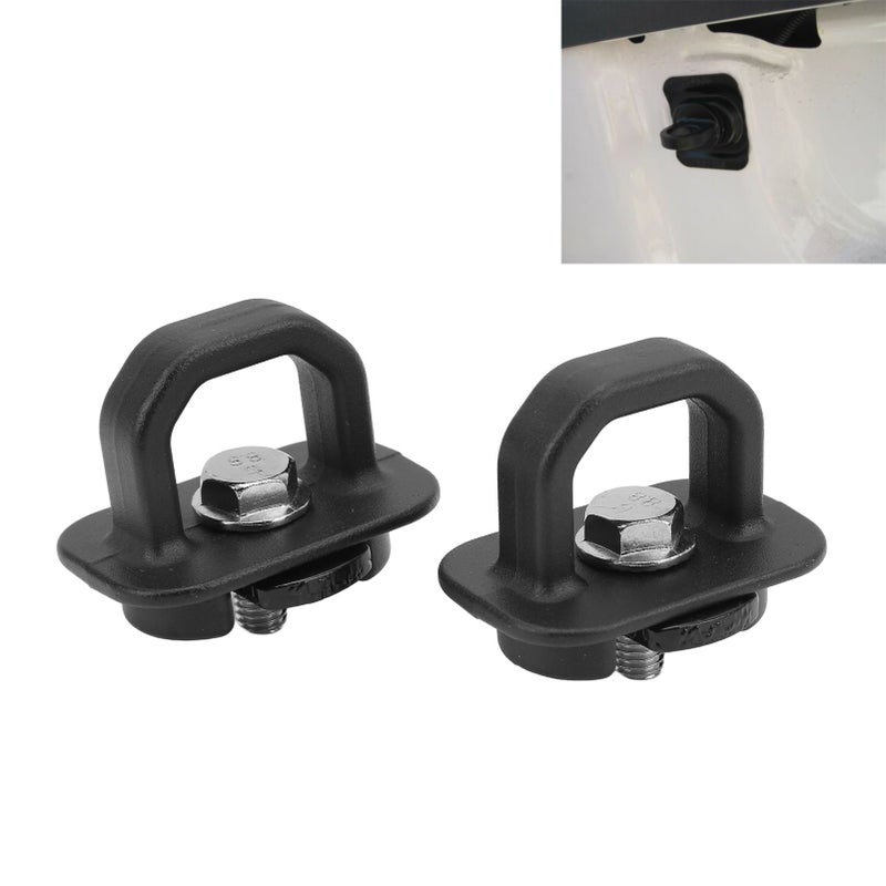 2 Pcs Truck Tie Down Anchors 23146899 Alloy Bed Mounted Tie Down Ring Universal for Cars - Image 2
