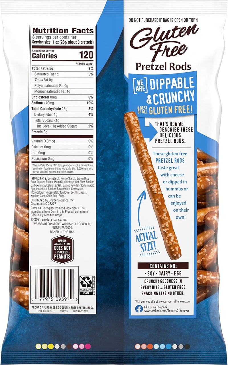 Snyder's Of Hanover Snyder's Gluten Free Pretzel Rods - 8 Oz - Image 3