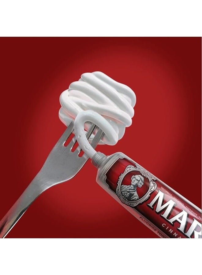 مارفيس معجون أسنان القرفة النعناع 85 مل - حلوة غريبة، خيار لتبييض الأسنان وتنظيفها - Image 3