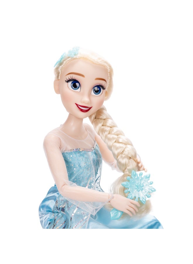 Disney Princess Elsa Doll 32-Inches with Accessories | Fashion Doll | Disney Frozen | Pretend Play | Role Playing Doll | Gift for Kids and Disney Princess Lovers! - Image 3