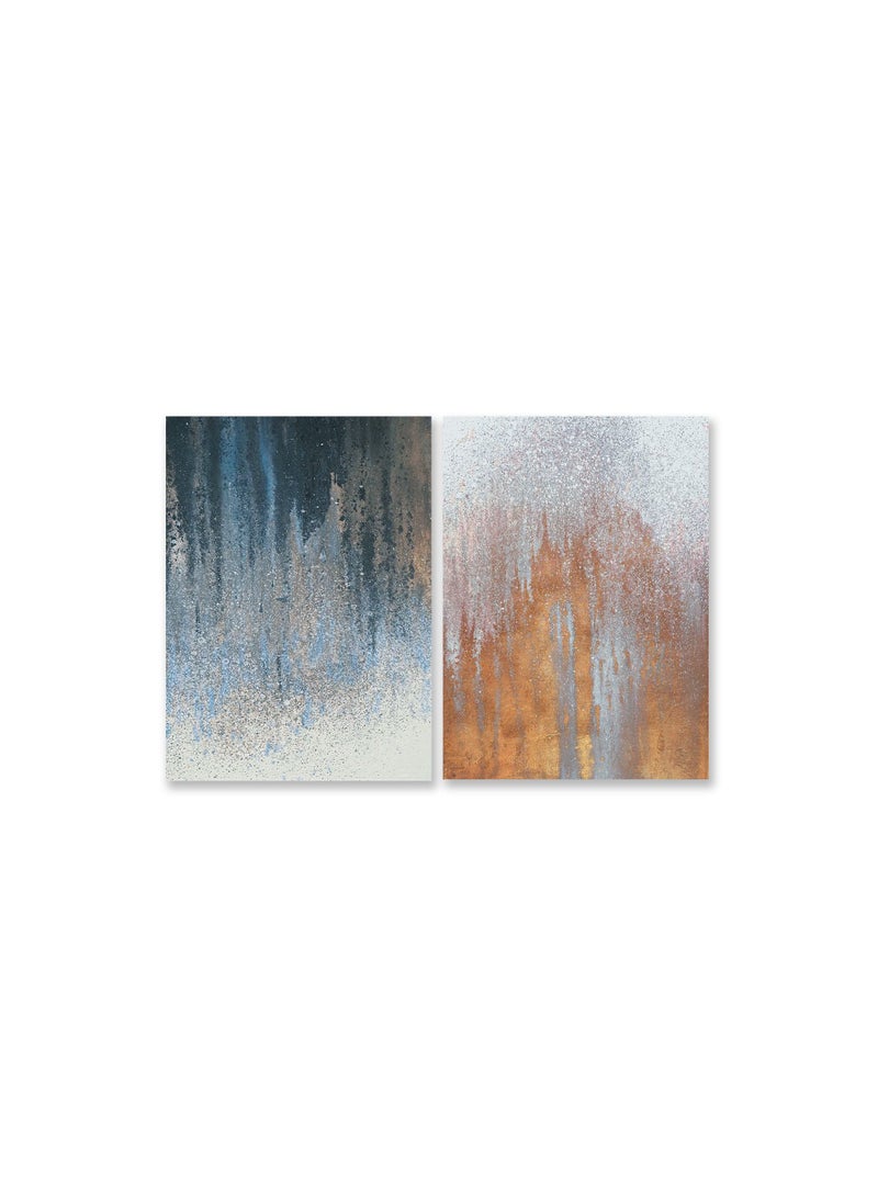 Marktna Decorative Wall Art Painting With an Abstract Design 2 Pieces Size 80x60cm - Image 2