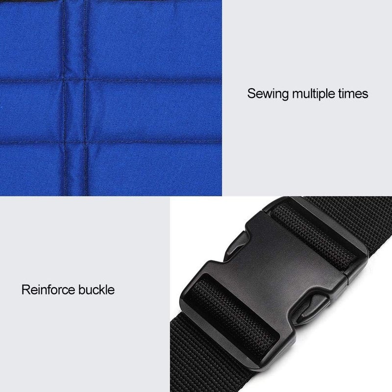 cheekyglo Wheelchair Seat Belt，Breathable Adjustable Wheelchair Seat Belt Cushion Safety Harness Straps  Lap Seat Belt Adult Wheelchair Seat Belt Wheelchair Harness(Blue) - Image 5