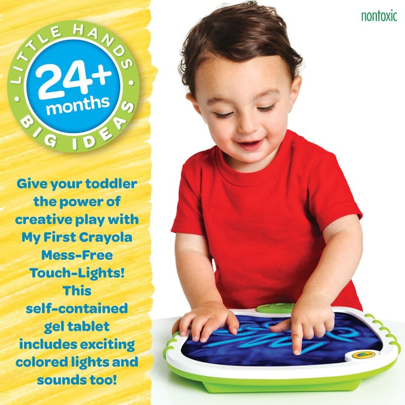 Crayola Toddler Touch Lights, Musical Sensory Toys for Toddlers, Holiday, Light Up Drawing Pad, Mess Free Painting, Travel Activity, 2+ - Image 4