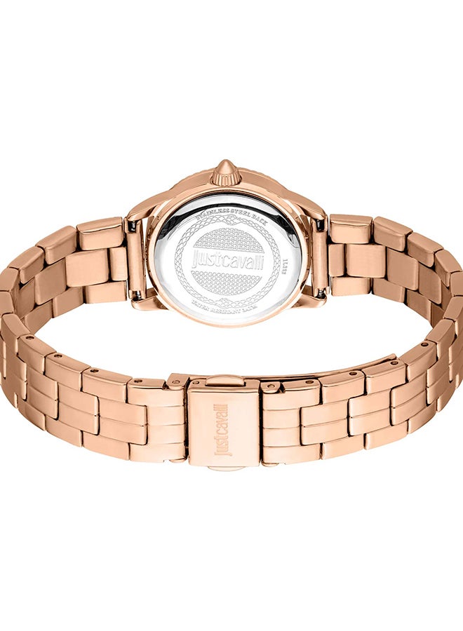 Just Cavalli جست كافالي ليدي ميني رافيناتا JC1L328M0065 - ساعة كوارتز أنثوية من الفولاذ المقاوم للصدأ 3 عقارب - Image 3