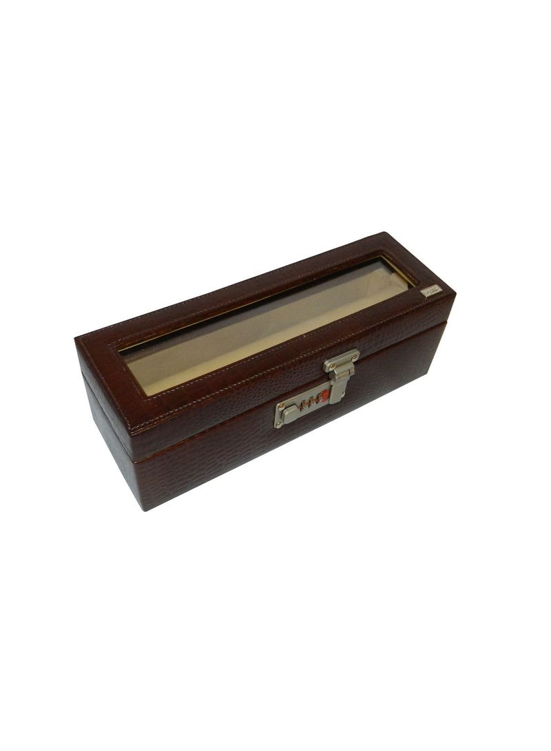 LAVERI LEATHER Laveri Genuine Leather Bracelet Jewelry Box with 1 Removable Rolls - Holder Stores Bracelets, Bangles & Watches Bangle Vanity Box REMOVABLE Vanity Box Removable Vanity Box - Image 4