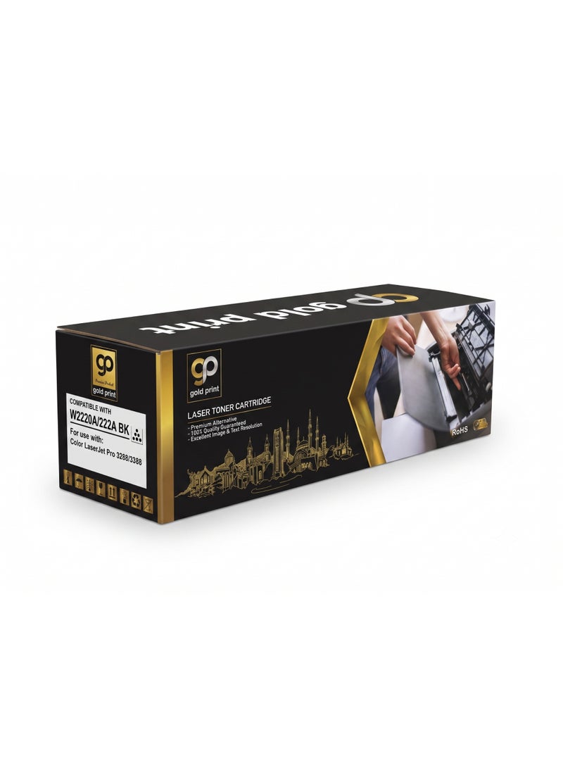 Gold Print Premium Toner Cartridge W2220A/222A Black Compatible For HP Color LaserJet Pro 3288, 33, Toner: Refined toner is infinitely close to original toner to achieve high color printing. - Image 1