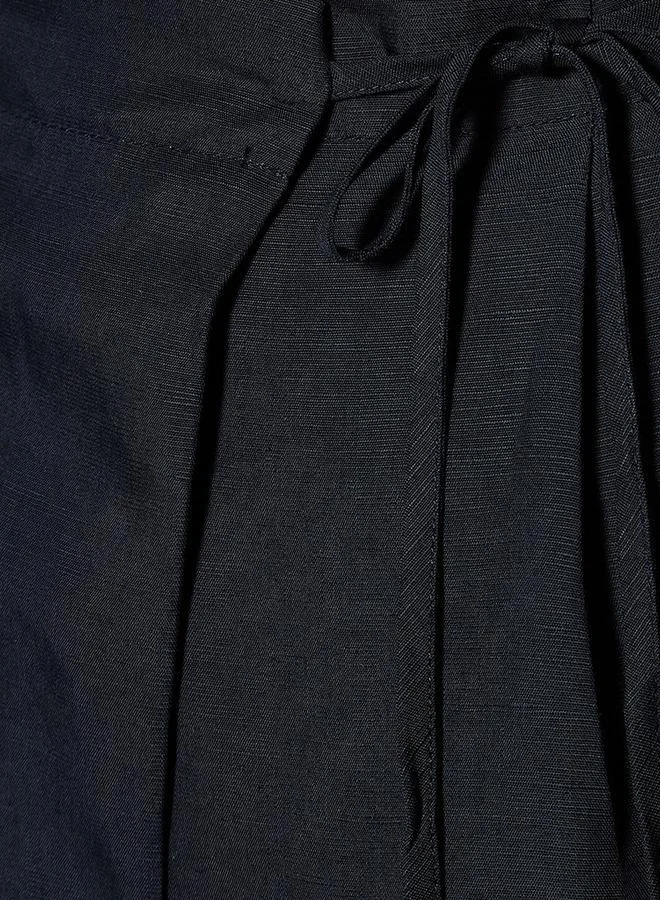 سبلاش فيڤ Relaxed Fit Tie Up Detail Linen Blend Pants