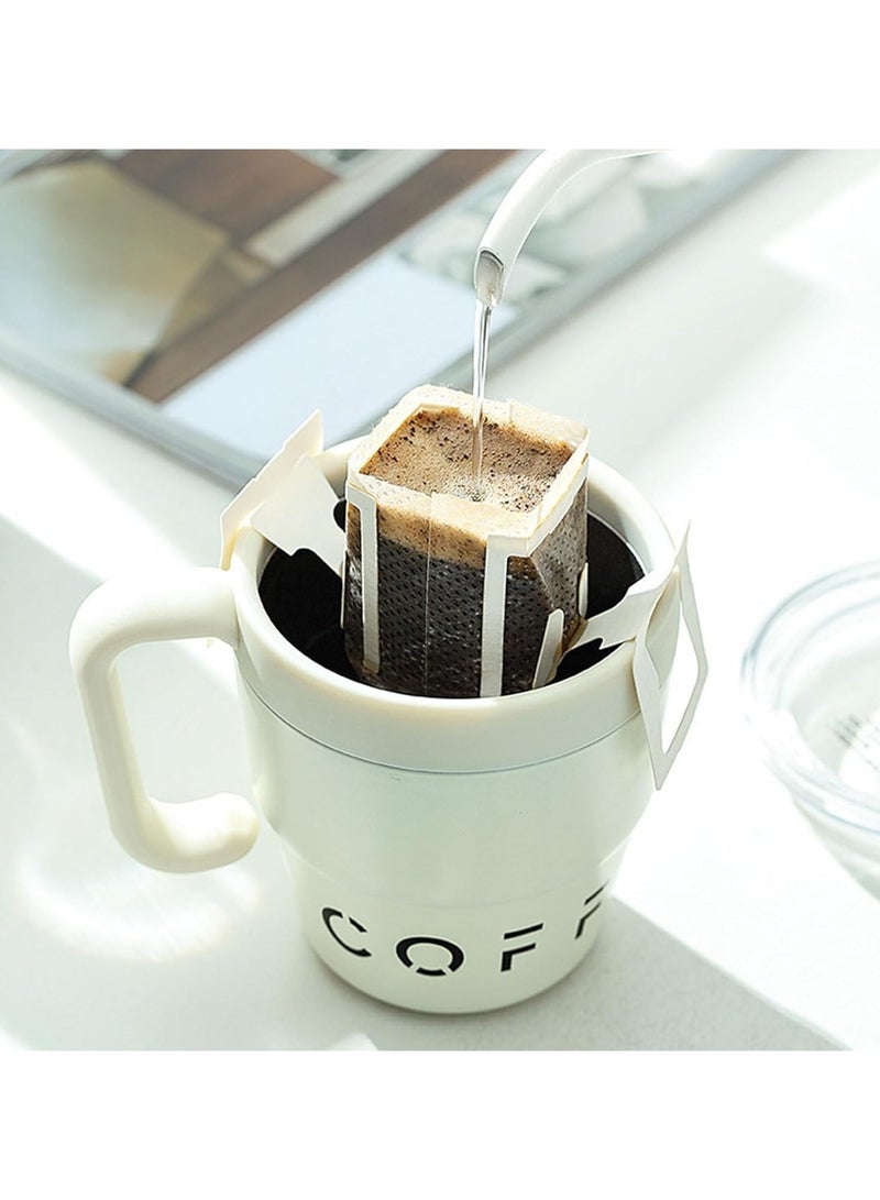 general Coffee Mug with Handle, 480ML Double Layer Vacuum Straw Travel Coffee Mug, Stainless Steel Insulated Mug, Home and Office Travel Coffee Mug Insulated Mugs - Image 3