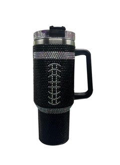 AZAD 40oz Rhinestone Tumbler Stainless Steel Straw Women Cup Shiny Diamond Travel Car Thermoses Coffee Mug Water Bottle Drinkware 