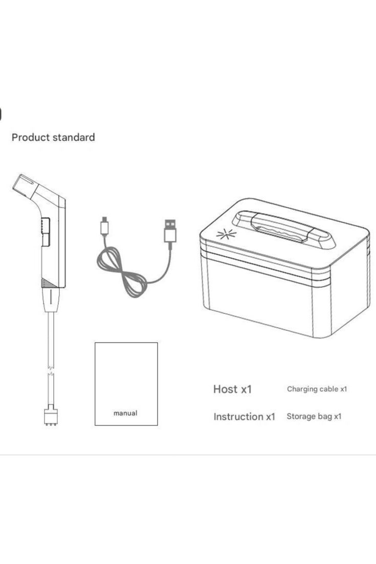 أكثر حظا شطاف محمول للسفر، مسدس رش كهربائي، بخاخ محمول قابل لإعادة الشحن بمنفذ USB-C مع ضغط ماء قوي للتخييم في الهواء الطلق (أسود) - Image 3