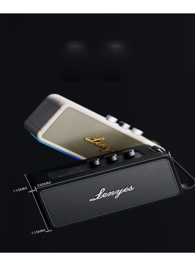 Lenyes S876 Bluetooth Speaker | 90W Powerful Sound | 4000mAh Battery with Power Bank | IPX6 Waterproof | RGB Lights | TWS Pairing | Bluetooth v5.3 | AUX USB TF Support Audio App - Image 4
