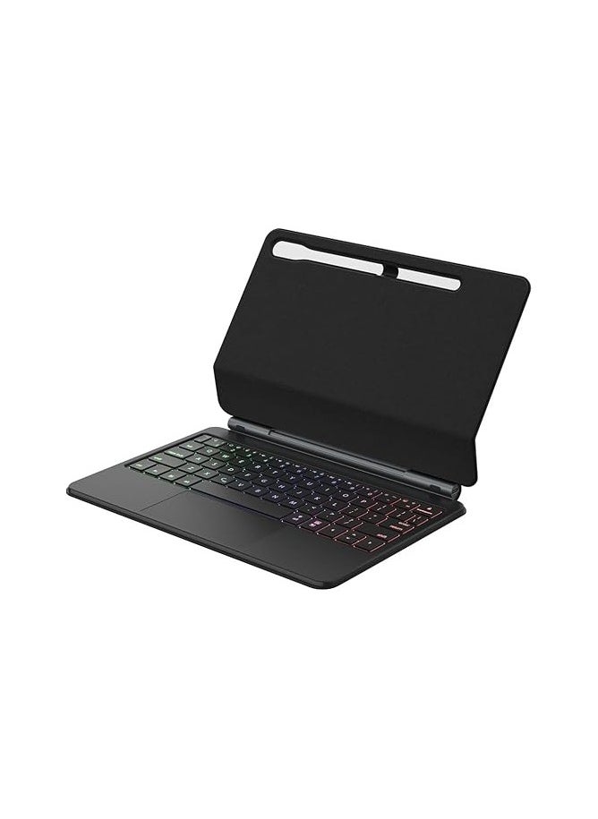 Generic - Magic Smart Bluetooth Keyboard Case Compatible with Samsung Galaxy Tab S9 FE 11 inch 2023 with Trackpad RGB Backlit Keyboard - Image 1
