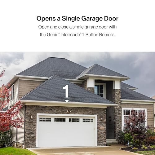 Genie جهاز فتح باب المرآب عن بُعد زر واحد من جيني - وصول آمن ومضمون - متوافق مع أجهزة فتح باب المرآب من جيني فقط Intellicode - الطراز G1T-BX - Image 5