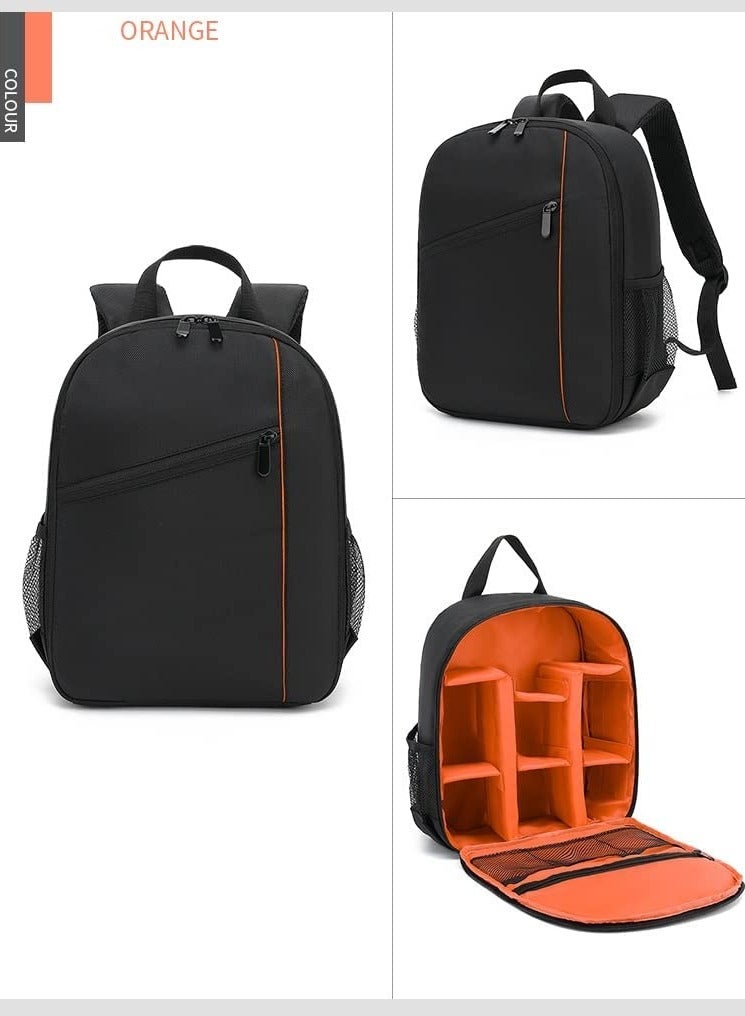 general Convertible DSLR Camera Backpack (Black/Orange) – Waterproof, Adjustable Fit with Padded Straps, Unisex Design, Ideal for Outdoor Adventures, Trekking, and Hiking - Image 1