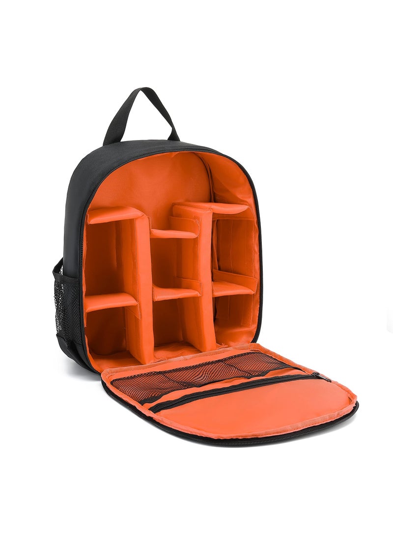 general Convertible DSLR Camera Backpack (Black/Orange) – Waterproof, Adjustable Fit with Padded Straps, Unisex Design, Ideal for Outdoor Adventures, Trekking, and Hiking - Image 2