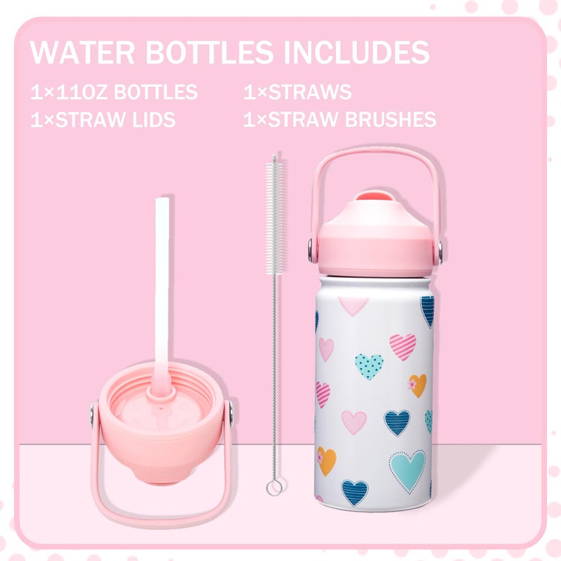 Oruiji Kids Bento Lunch Box with 6 Compartments Girls Lunch Box with Lunch Bag,Stainless Steel Water Bottle,Ice Pack & Utensils Set,Birthday Gifts for Ages 3-12 Back to School Toddler Girls - Image 5