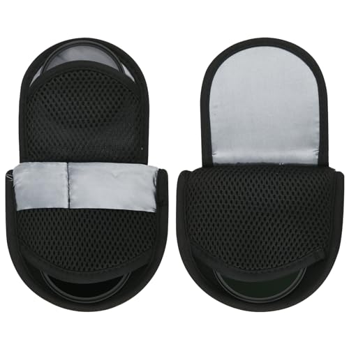 TXEsign Camera Filters Case Bags for Round Filters Up to 62mm,Water-Resistant Fabric Design Lens Filter Pouch (Small) - Image 3
