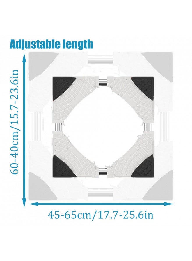 SSEHCWAN Washer and Dryer Stands, Washing Machine Stand Base Adjustable Appliance Base Max Load 770LB/350KG Pedestal for Washing Machine Dryers Refrigerator, Increase 9.4-10.6inch 24-27cm Height - Image 2