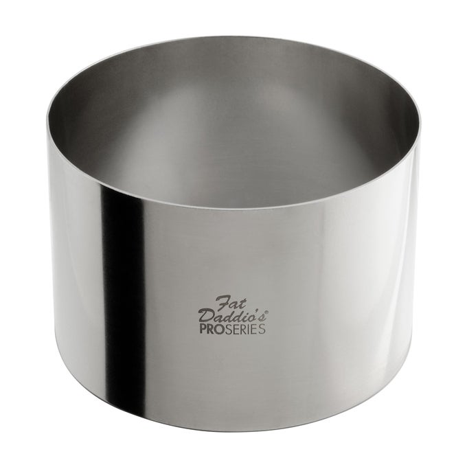 STAINLESS STEEL ROUND CAKE PASTRY RING 5 X 3 INCH