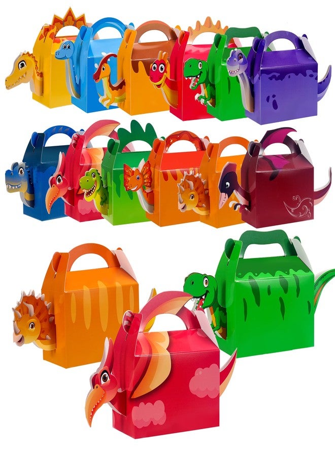 PLOUGVI 24PCS 3D Dinosaur Gift Boxes for Dino Birthday Party Favors Decorations Supplies - Image 1