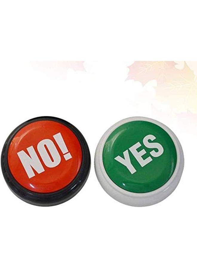 KASTWAVE Yes No Sound Button Answer Game Buzzer Desktop Sound Toy Board Games Toy Gift For Quiz Contest Without Battery For Game Show Red Game Buzzer Seven Type Sounds 2 Pcs - Image 3