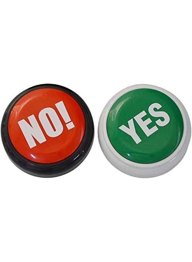 KASTWAVE Yes No Sound Button Answer Game Buzzer Desktop Sound Toy Board Games Toy Gift For Quiz Contest Without Battery For Game Show Red Game Buzzer Seven Type Sounds 2 Pcs - Image 4