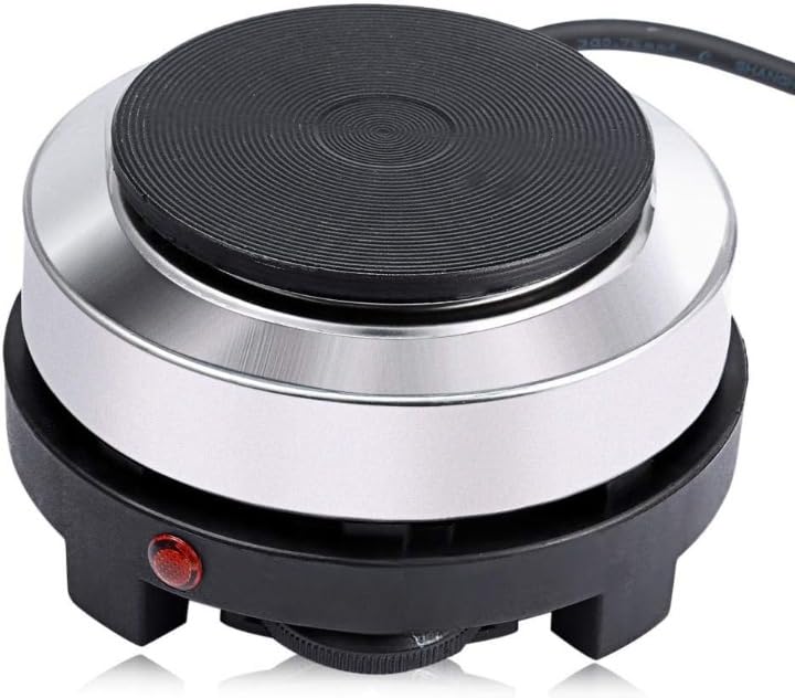 Derovan 500 W Mini Electric Stove – Compact Single Hot Plate (Ø ≈ 100 mm), Adjustable Heat, Portable Countertop & Travel Cooker, EU Plug 220 V - Image 1