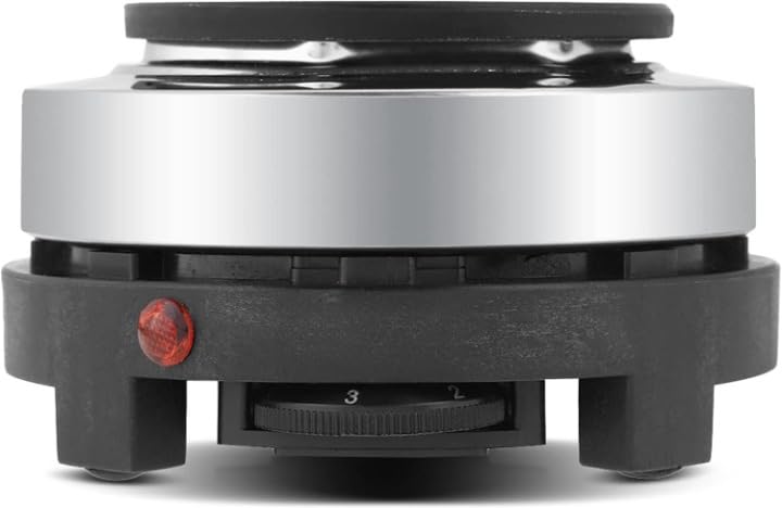 Derovan 500 W Mini Electric Stove – Compact Single Hot Plate (Ø ≈ 100 mm), Adjustable Heat, Portable Countertop & Travel Cooker, EU Plug 220 V - Image 5