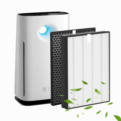 Verilux® 2Pcs Air Purifier Filter Set for Phillips Air Purifier FY-2422 (HEPA) +FY-2420 (Carbon) Compatible with Phillips Series 2000,Models: AC-2887,AC-2882 AC-2892 - Image 1