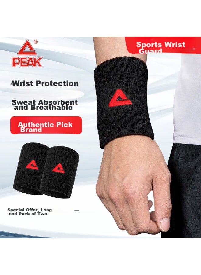 Peak Wristband For Men And Women, Sports Fitness Sweat-absorbing Anti-sprain Wrist Guard For Basketball Badminto - Image 1