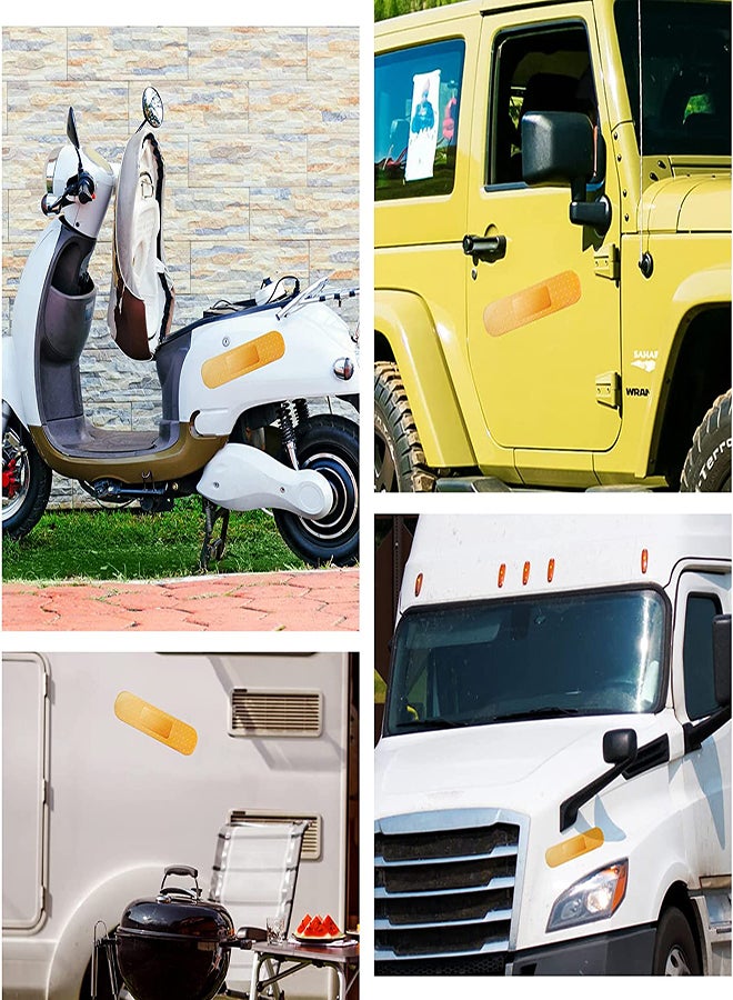 KASTWAVE Car Funny Bandage 10 Pcs Bumper Sticker Big Size Bandage Auto Car Stickers for Dent Scratches 10 x 2.6" Adhesive Bandage Sticker for Car Truck Vehicle Window Car Personalized Bandage Scratch Cover  - Image 3