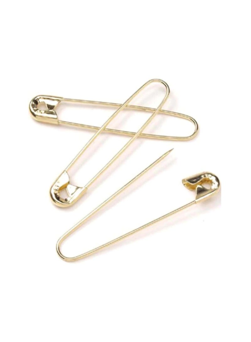 Coilless Safety Pin 2-1/4 Inch Gold 50 pcs - Image 3