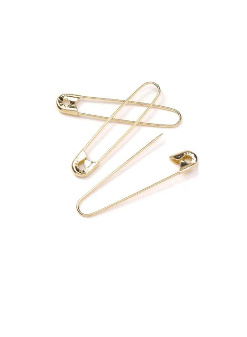 Coilless Safety Pin 2-1/4 Inch Gold 50 pcs - Image 1
