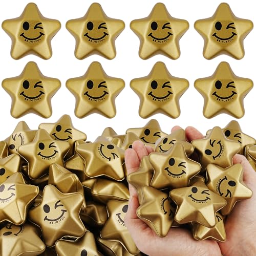 SHQDD 100PCS Stress Balls Star Stress Balls for Adults Kids Mini Foam Ball Stress Relief Toys Fidget Anxiety Anger Relief at WorkSchoolHome Student Prizes Perfect Party Favors - Image 1