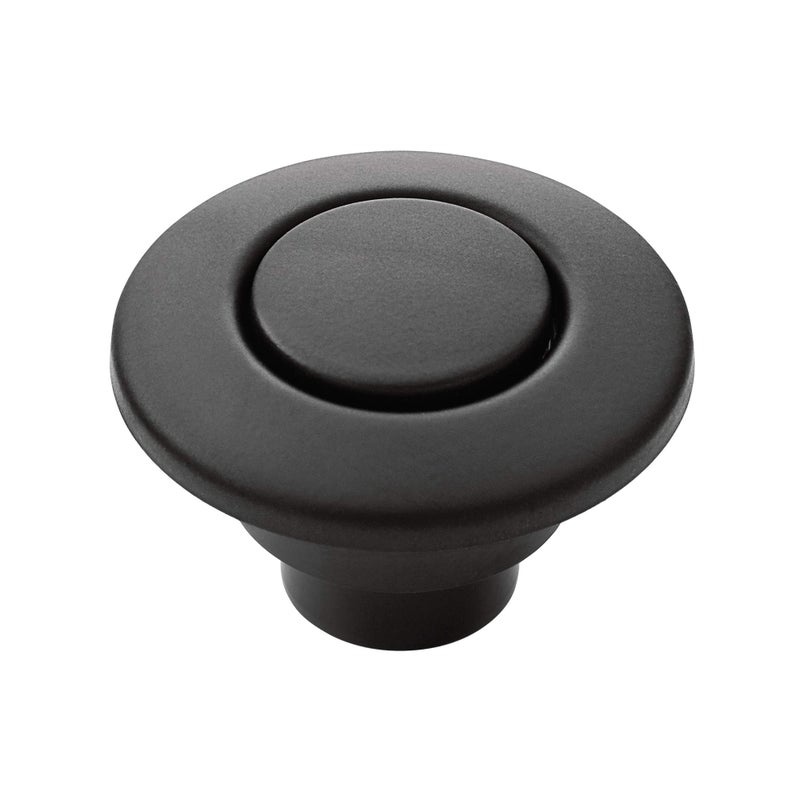 Moen Matte Black Garbage Disposal Air Switch Coordinating Decorative Button Decorative Button Only Housing Required Button Only Air Switch Sold Separately AS4201BL