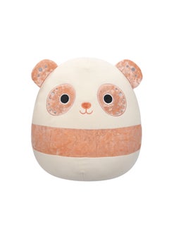 Squishmallows 12 inch Medium Plush Light Peach Velvet Panda with Peach Ears, Eye Patches, and Stripe Officially Licensed Kellytoy Plush Toy Colorful Soft Gift for  Washable -Multicolor  - Image 1