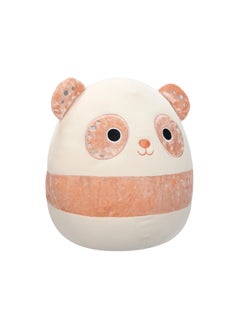 Squishmallows 12 inch Medium Plush Light Peach Velvet Panda with Peach Ears, Eye Patches, and Stripe Officially Licensed Kellytoy Plush Toy Colorful Soft Gift for  Washable -Multicolor  - Image 2