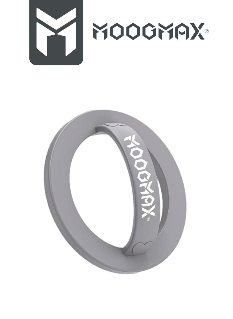 MOOGMAX MagSafe Phone Holder, Strong 360 Degree Rotatable Silicone Magnetic Phone Holder with Stylish Design, Suitable for MagSafe Phones. Grey - Image 1