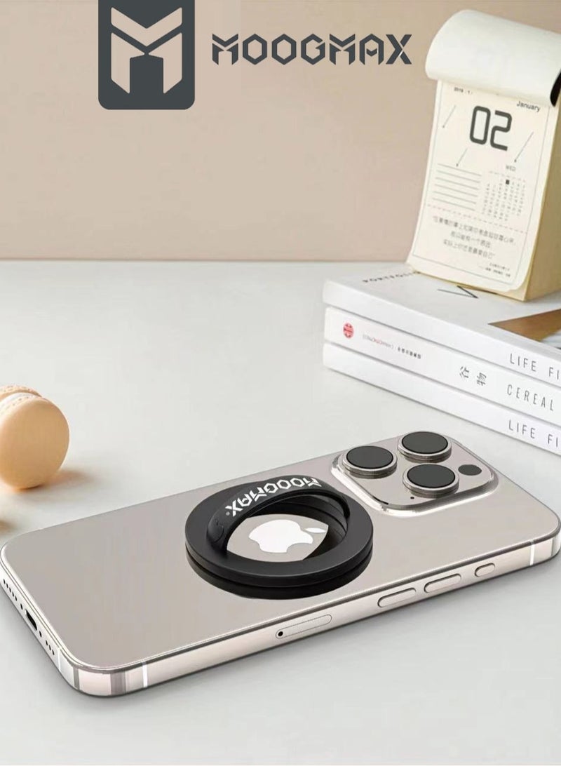 MOOGMAX MagSafe Phone Holder, Strong 360 Degree Rotatable Silicone Magnetic Phone Holder with Stylish Design, Suitable for MagSafe Phones. Grey - Image 2